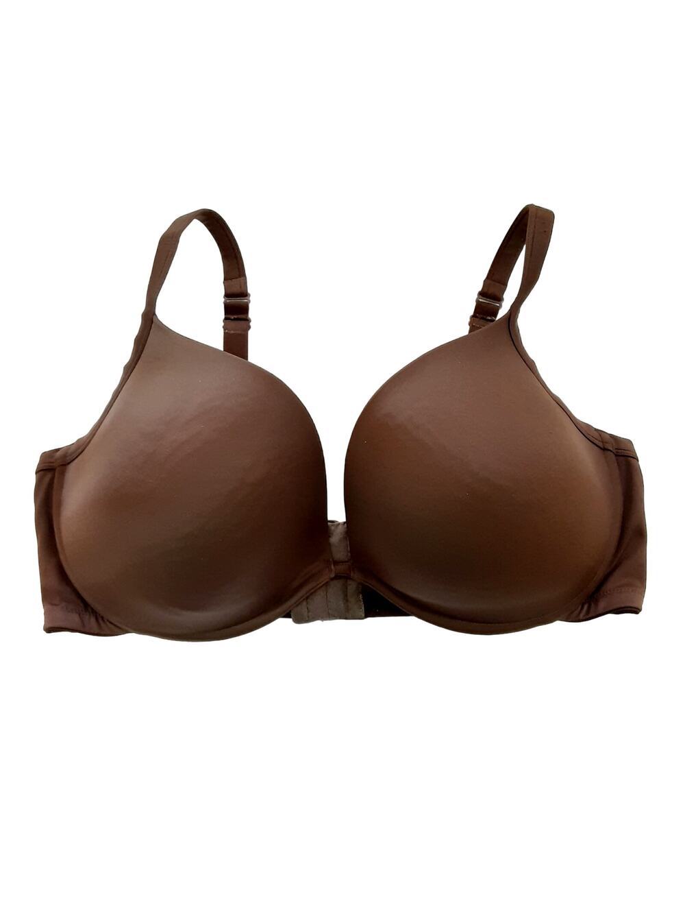 Cacique 44DD Underwire Support Padded Bra Adjustable Straps Brown Full Coverage